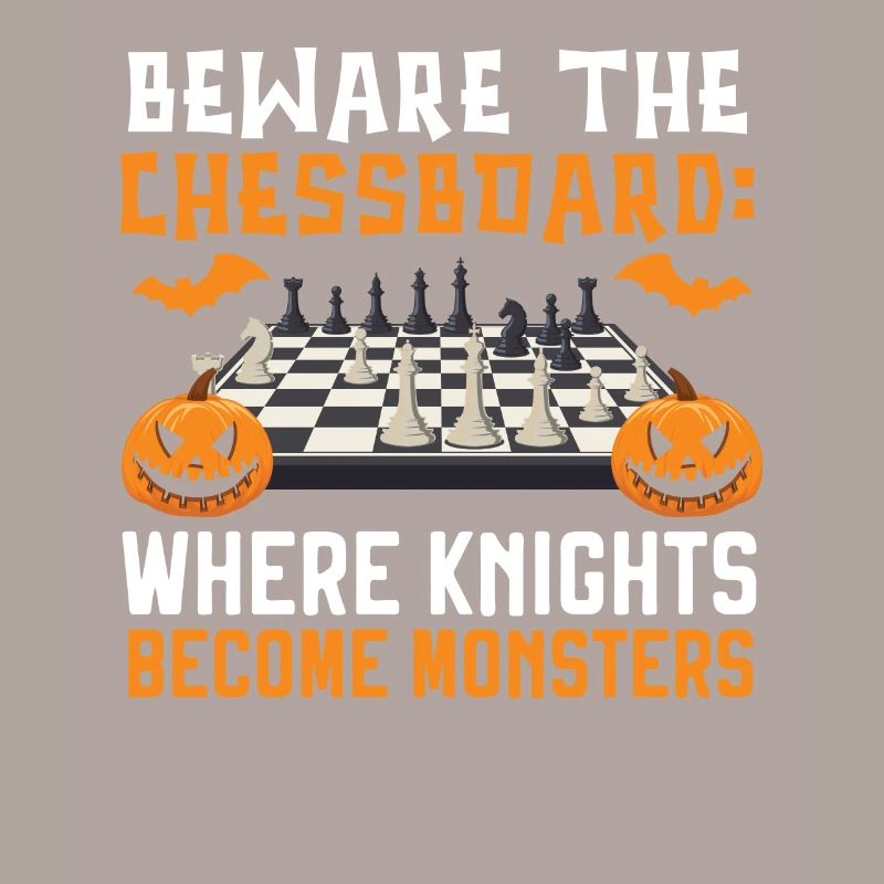 Schach Halloween Süßes oder Saures Schachbrettspiel