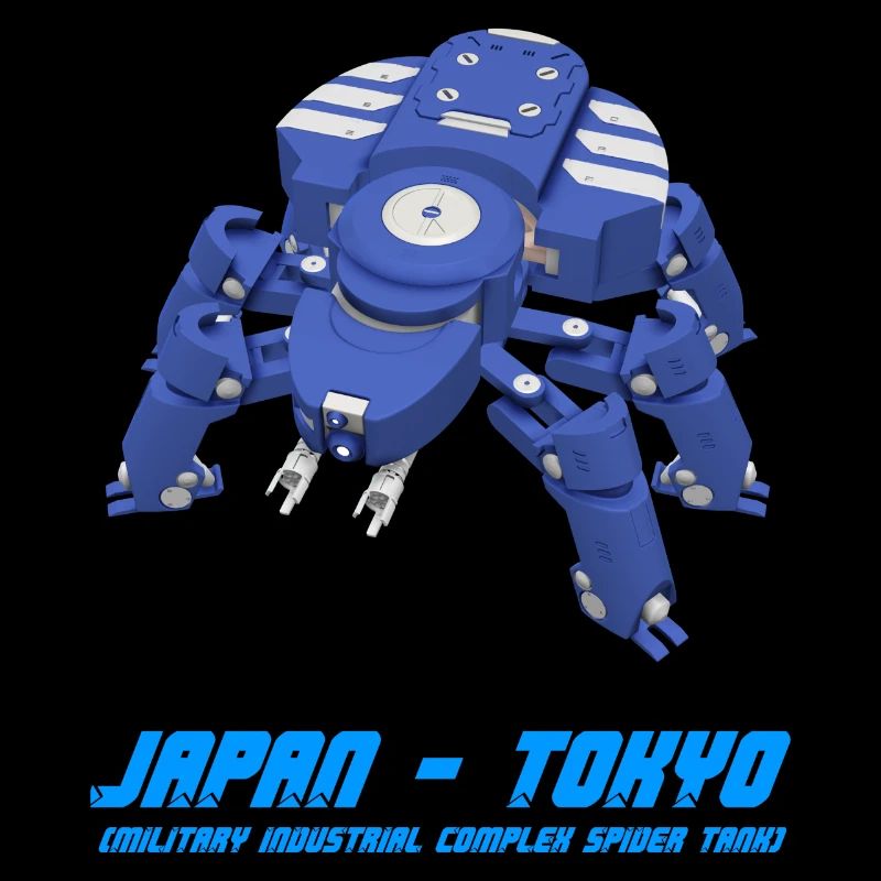 Cyberpunk Anime Ghost dans le Shell Spider Tank Pro