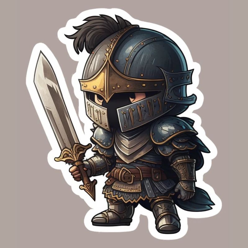 Dunkler Chibi Ritter