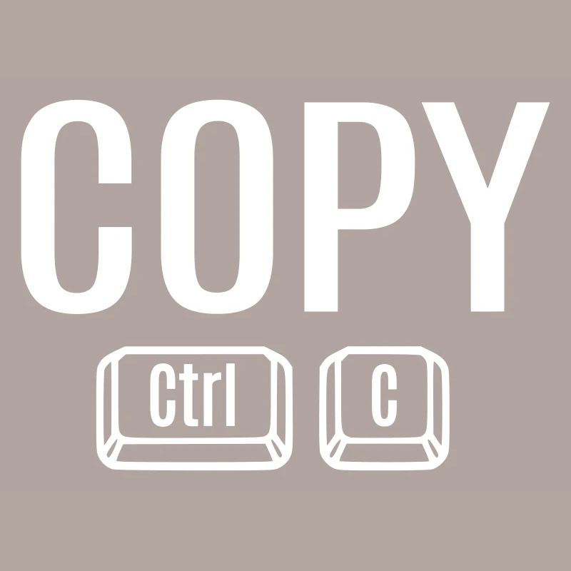 Copy Paste Ctrl + C V Vater Mutter Kind Baby Fun