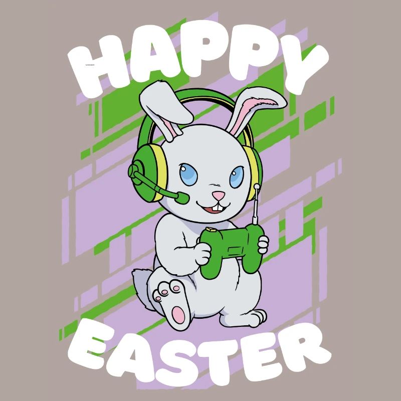 Happy Easter Day, Gamer Bunny, Easter Bunny, Jeu