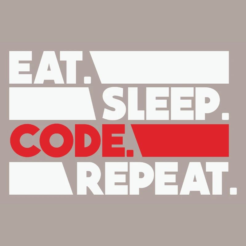 Eat Sleep Code Repeat Programmer Devloper