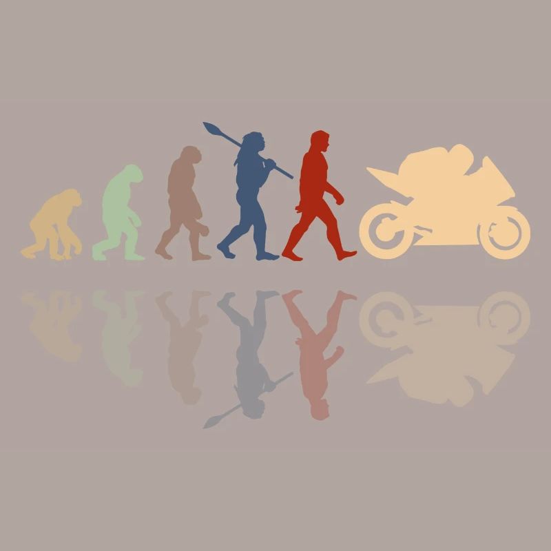 Motorcycle Evolution Vintage Shadow Biker