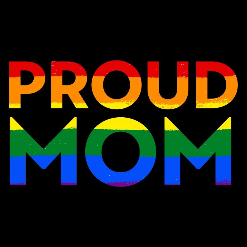 LGBT Support Proud Mom Pride Flag Equal
