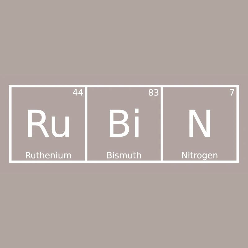 Ruby Name Prénom Chimie Éléments du tableau périodique