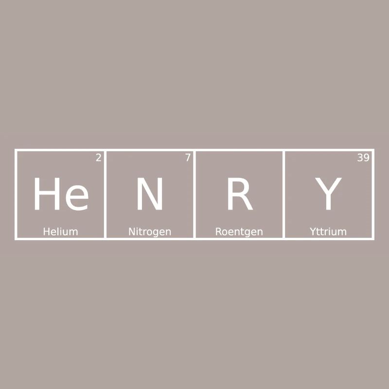 Henry Name First Name Chemistry Periodic Table Elements