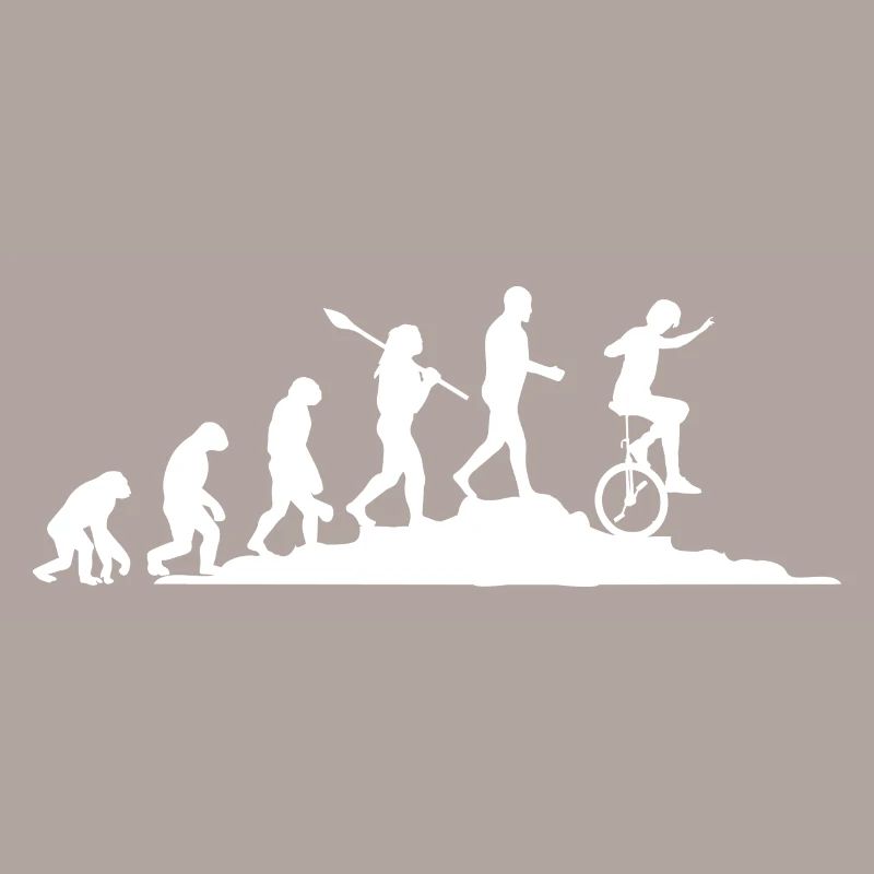 Evolution Einradfahrer