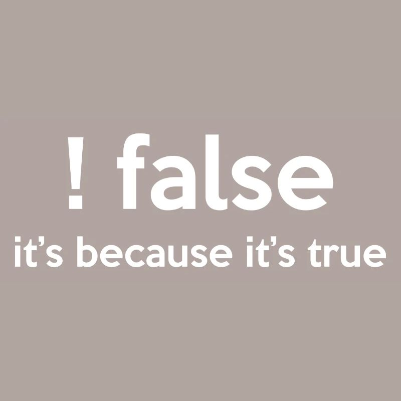 False It's Funny Because It's True Programmer Comp