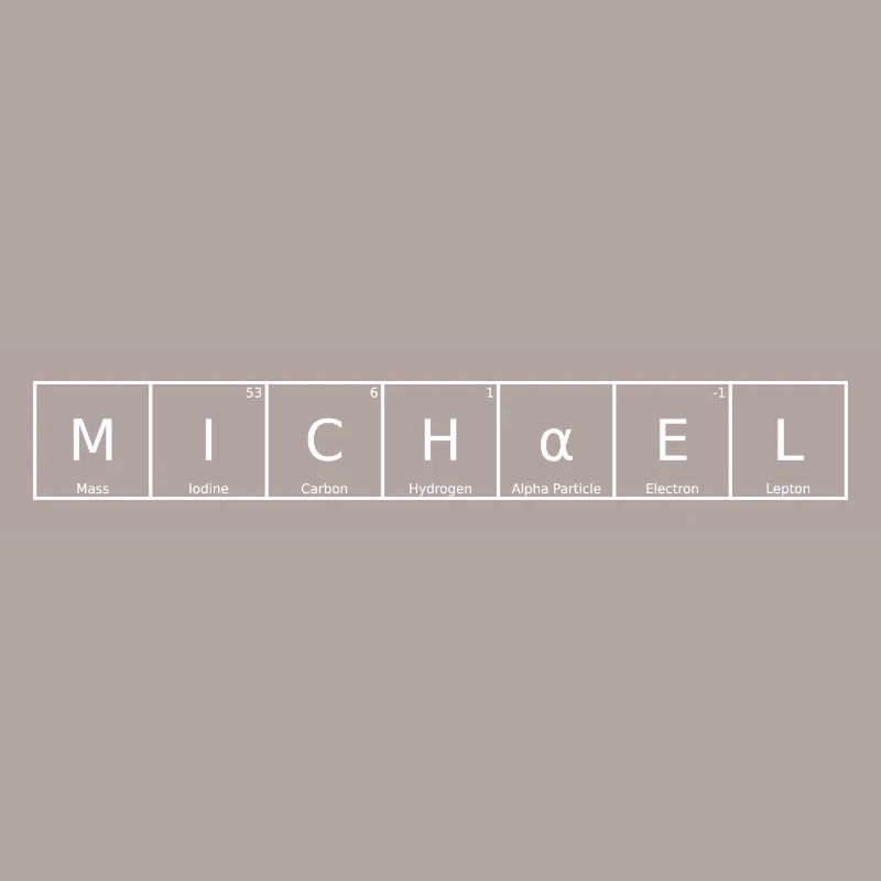 Michael Name First Name Chemistry Periodic Table Element