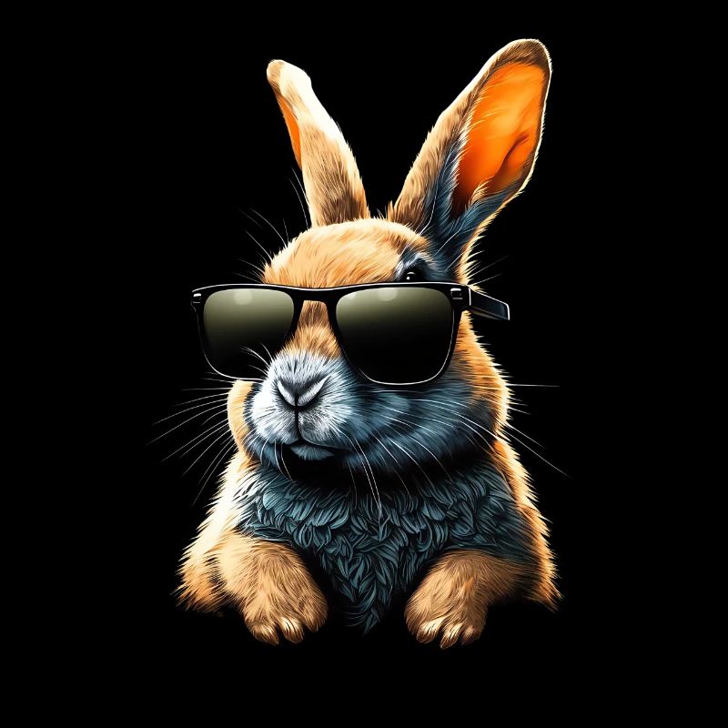 Cooler Hase mit Sonnenbrille