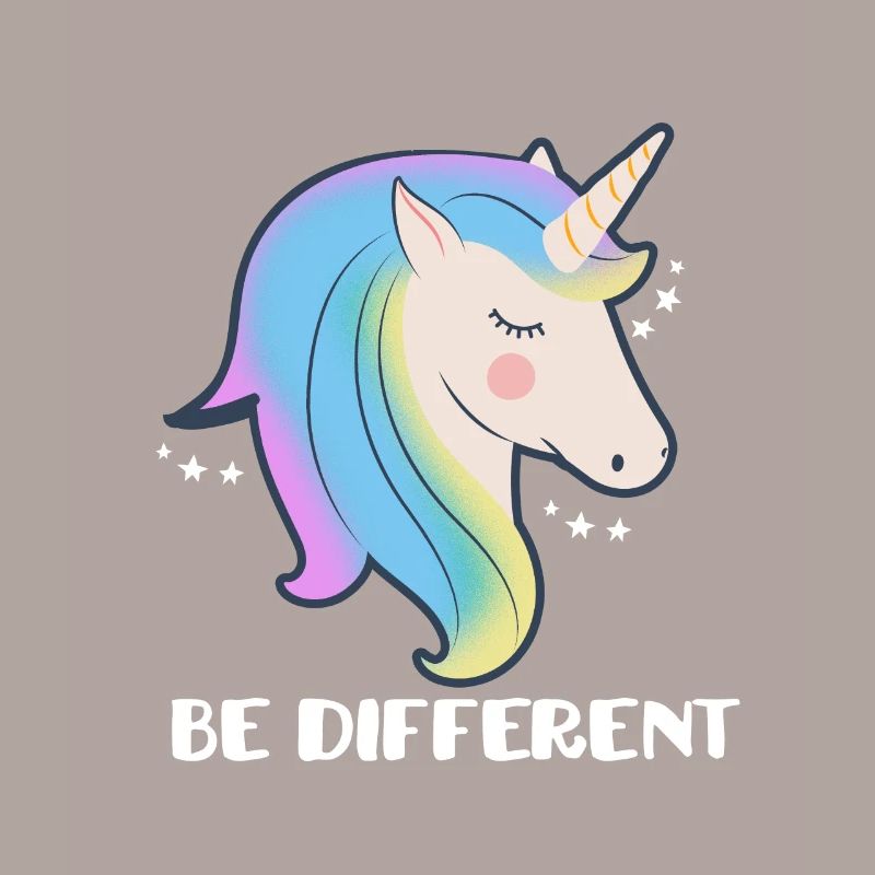 Sei ein anderes Einhorn