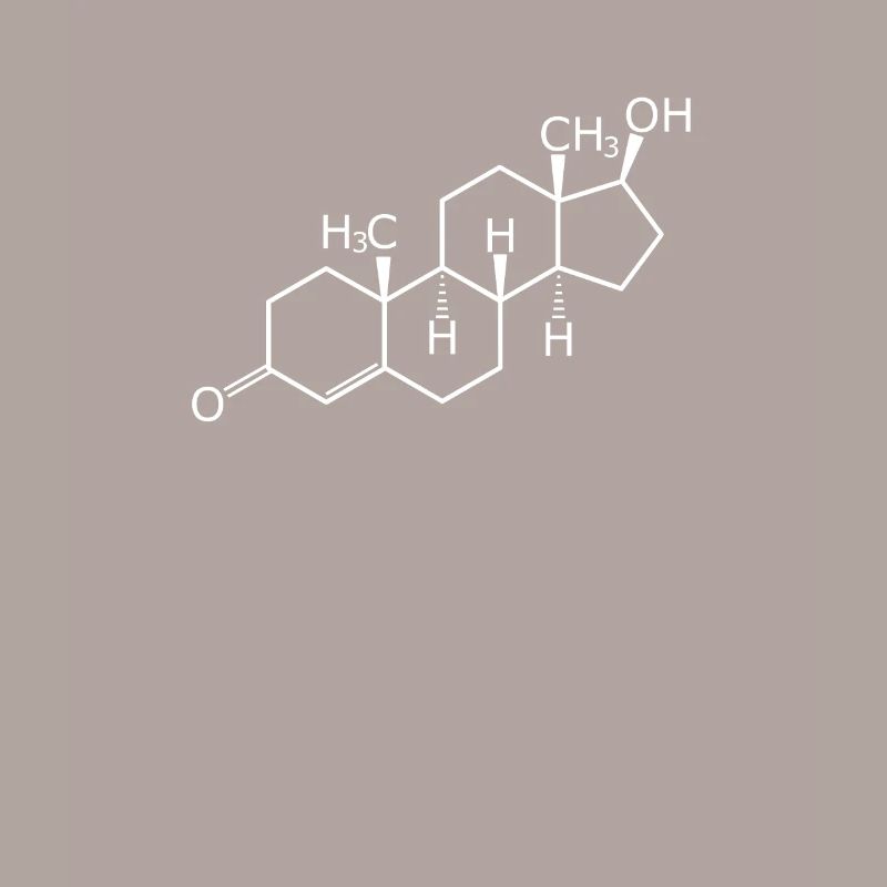 Testosterone structural formula