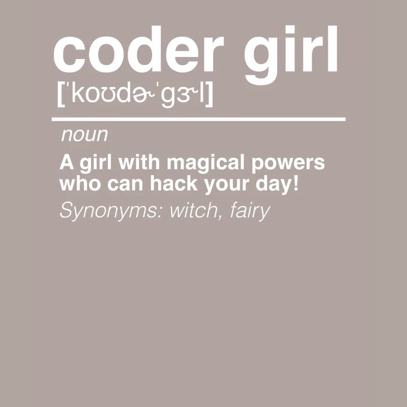 Coder Girl Software Entwickler Engineer Geschenk