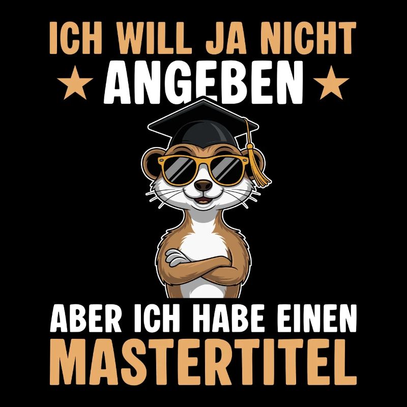 Studium bestanden Erdmännchen Master Abschluss