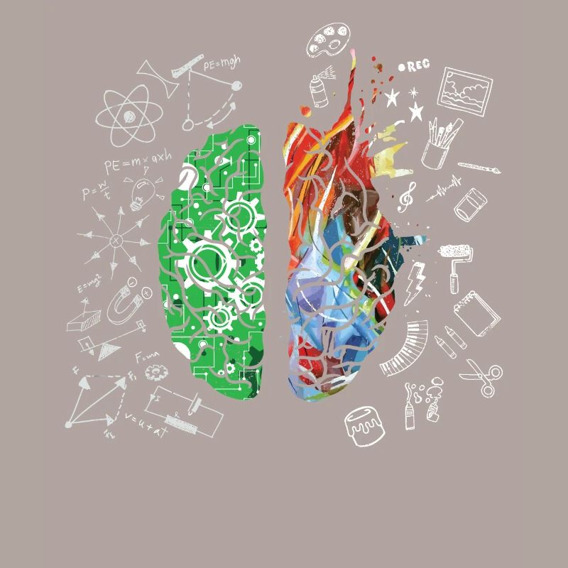Brain Science Neurology Gift Design Art Idea print