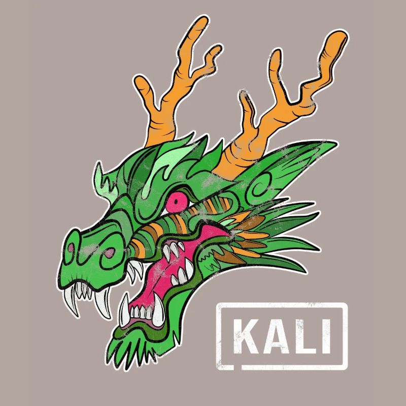 Kali Linux Administrateur de l'ordinateur Tux Dragon Head