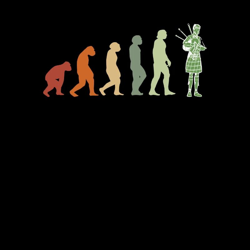 EVOLUTION Dudelsack Musik Dudelsackspieler Shirt