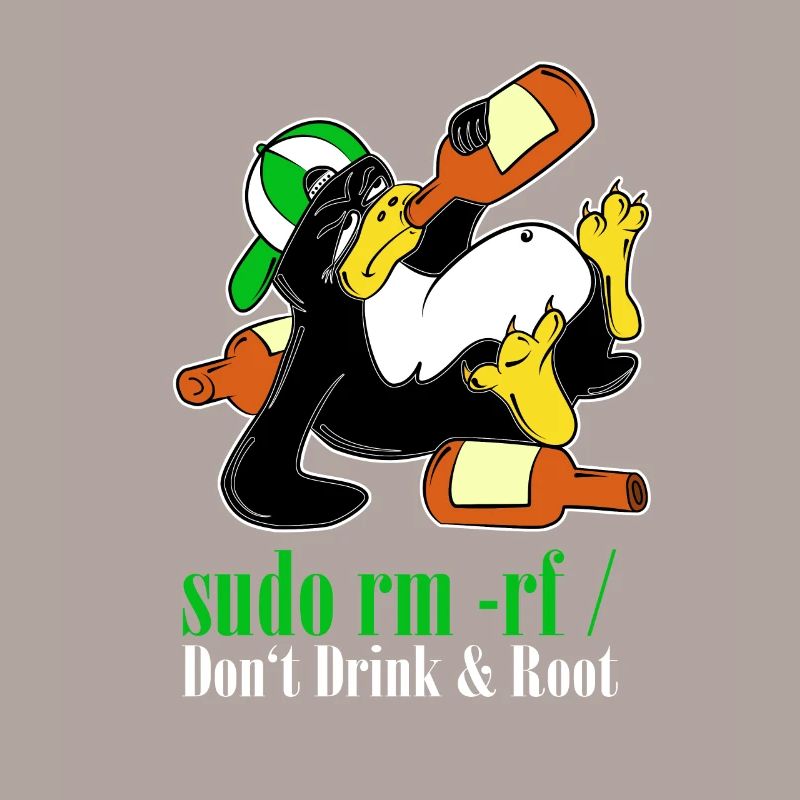 Linux Pinguin Sudo Admin Lustig Informatik PC Nerd