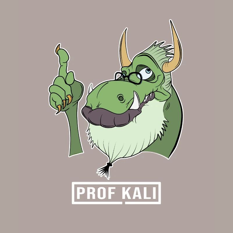 Kali Linux Computer Administrator Tux Dragon Head