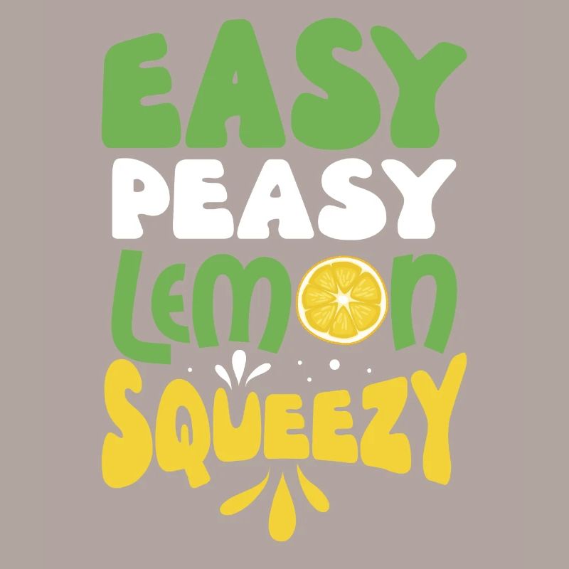 Lustige einfache peasy Lemon Squeezy Geschenk Design Pun