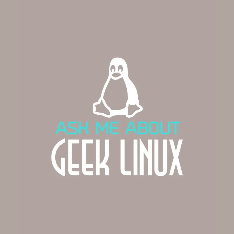 Geek Linux Pinguin Computer Nerd IT PC