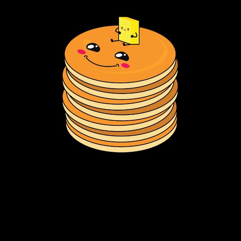 Cute Kawaii Pancake Stack for Pancakes Lovers