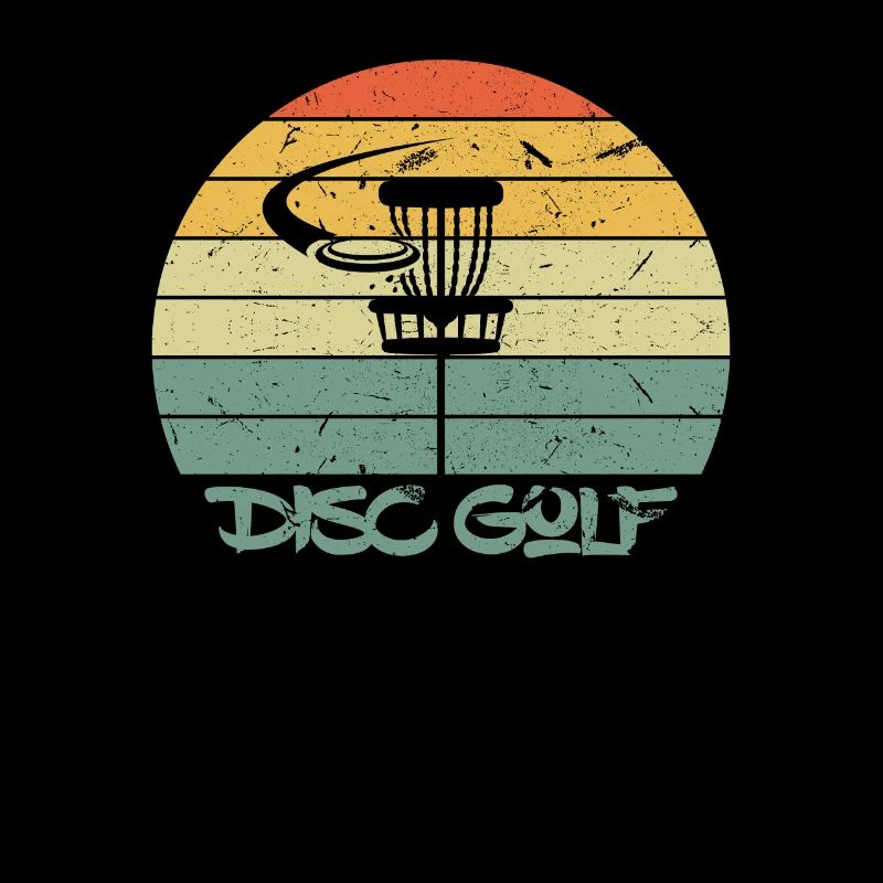 Vintage Disk Golf Disc Frisbee Golf Sunset