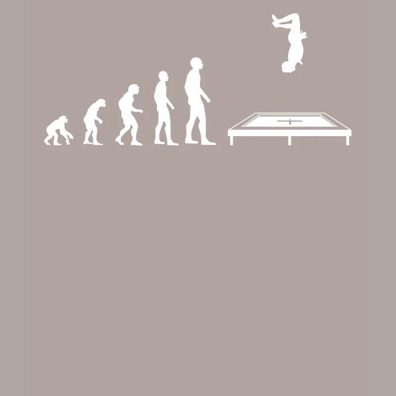 Trampolin Springen Sprung Evolution Geschenk