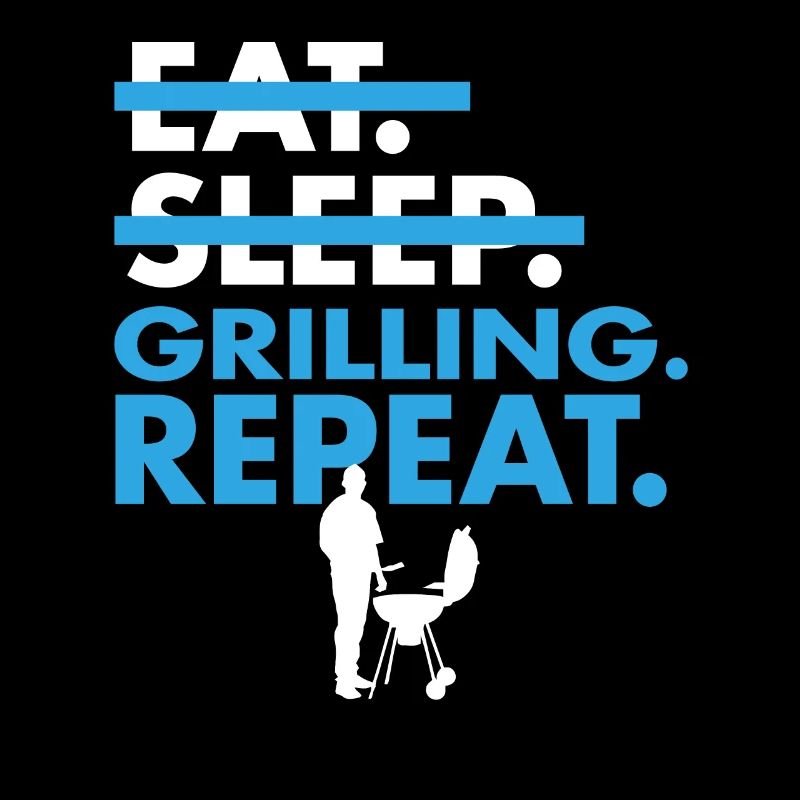 Unique Eat Sleep Grilling Repeat T Shirt