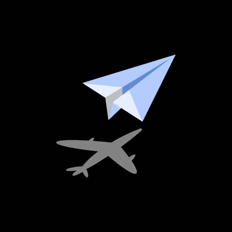 Flugzeug Traum Pilot Papierflieger Geschenk