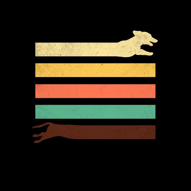 Dachshund dachshund retro stripes