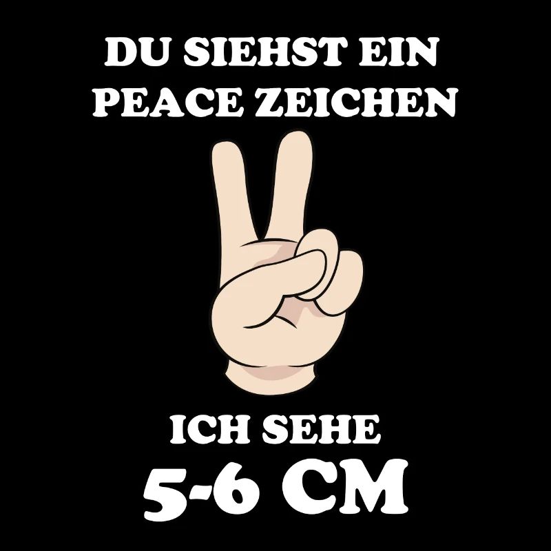 Du Siehst Peace Zeichen Ich Sehe 5-6 CM Hebamme