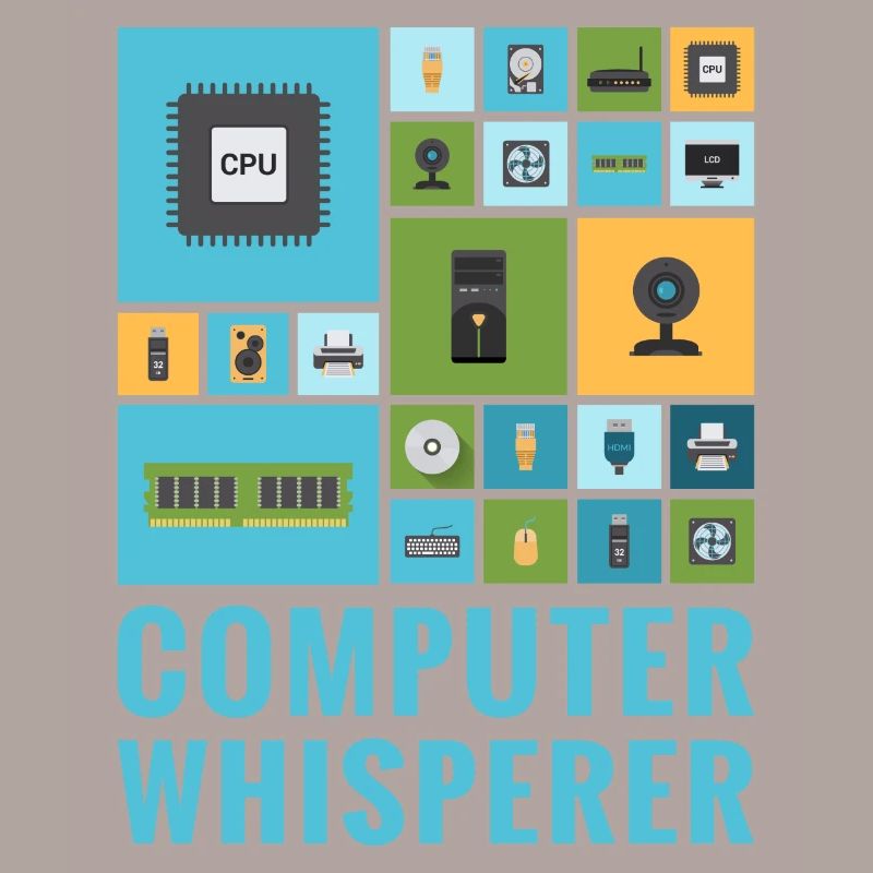 Computer Whisperer Funny IT Tech Support Help Desk