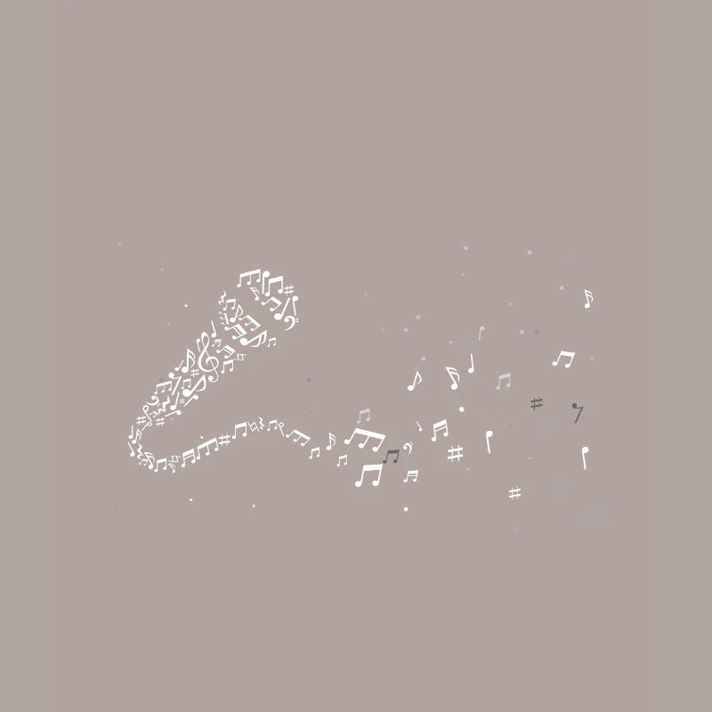 Microphone Music Notes Karaoke Singing Mic Cadeau