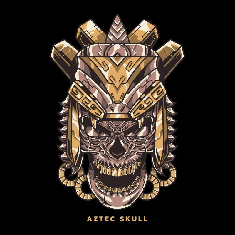 Azteken Schädel Krieger Inka Kultur Maya