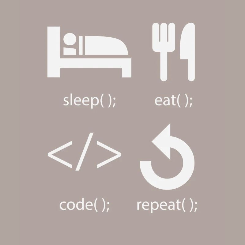 Programmierer Entwickler - Eat Sleep Code Repeat