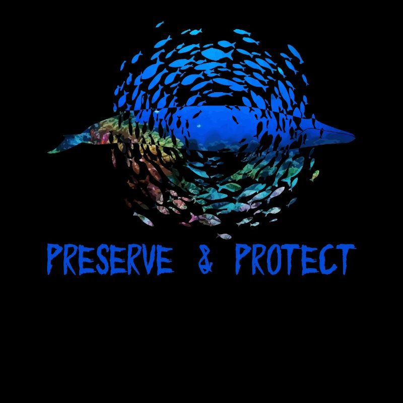 Preserve Protect Umweltschutz Klimaschutz Blauwal