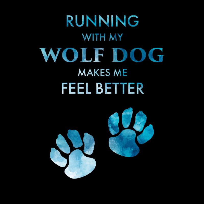 Running Wolf Dog Feel Better Wolfhund Pfoten Meme