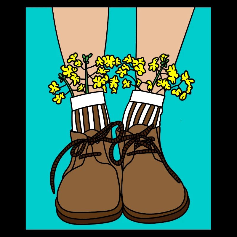 Chaussures comme pot de fleurs pour plantes