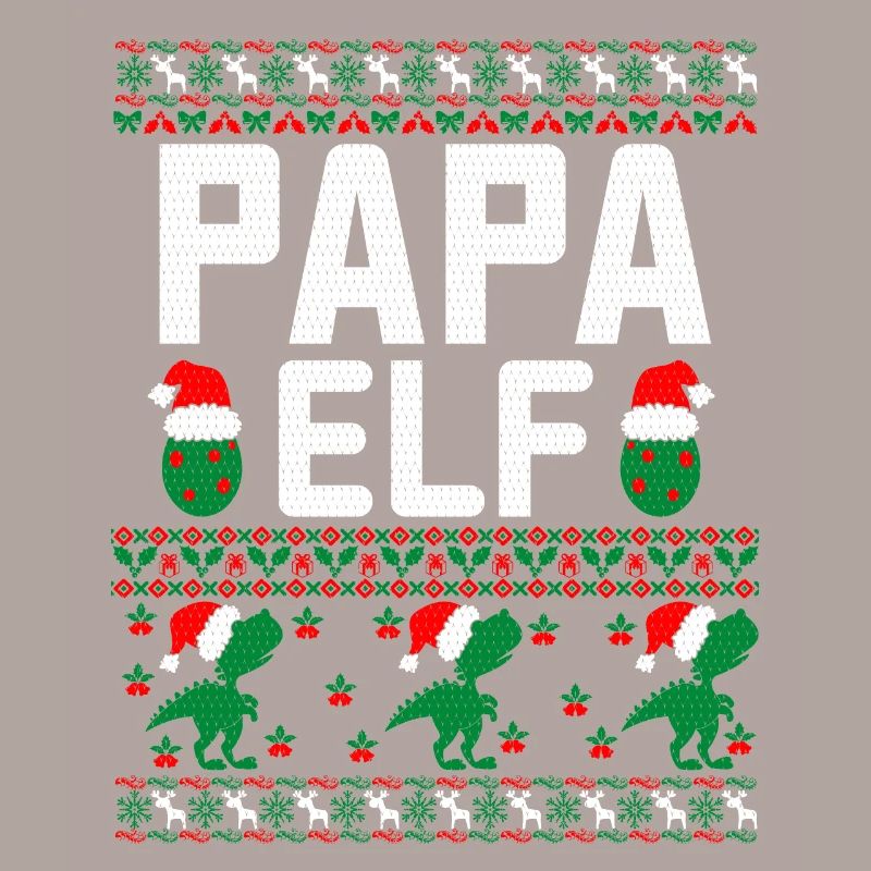 Papa Elf hässlicher Weihnachtspullover