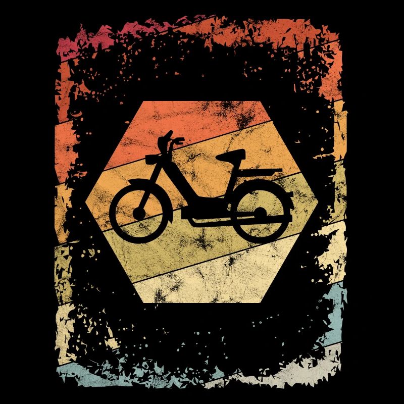 Vintage Mofa Moped Geschenkidee