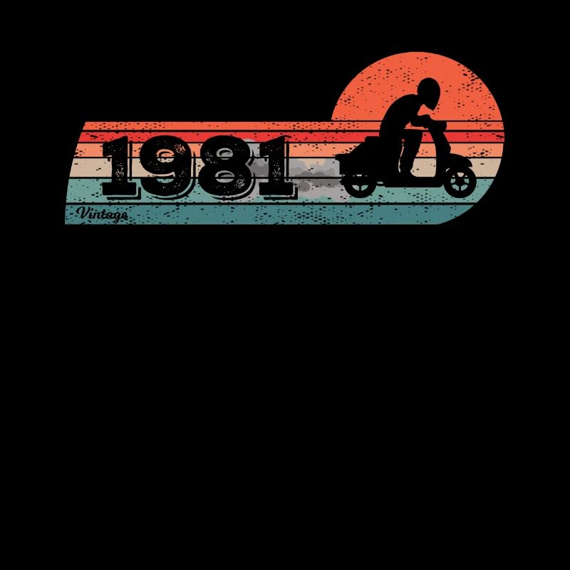 Scooter Cyclomoteur né en 1981 Anniversaire