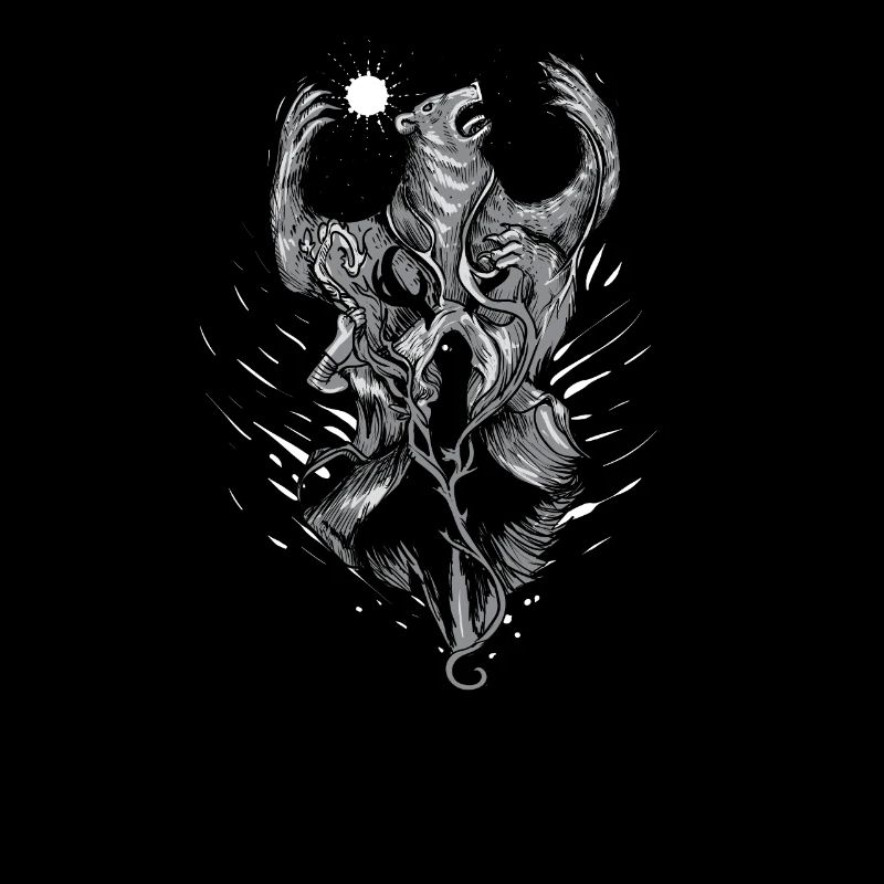 Druide I Celtes & Vikings Motif nordique pour