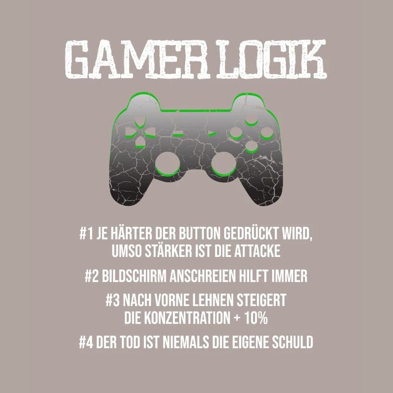 Gamer Logik Computer PC Controller Zocker Jungs