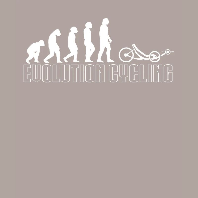 Evolution Liegerad Shirt Geschenk