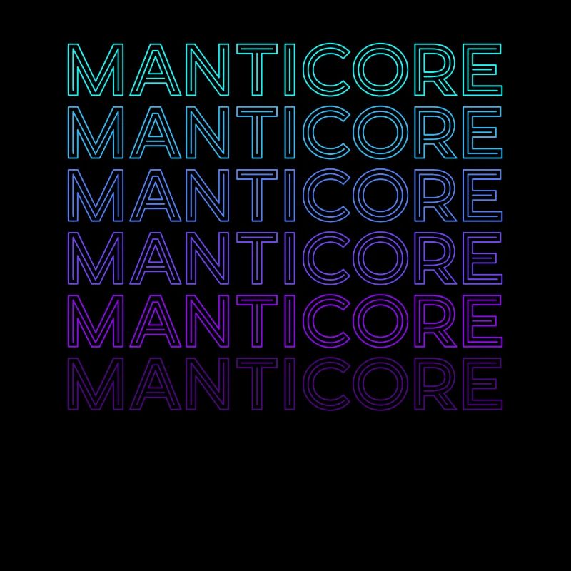 Mantikor Persische Folklore Griechisch Retro