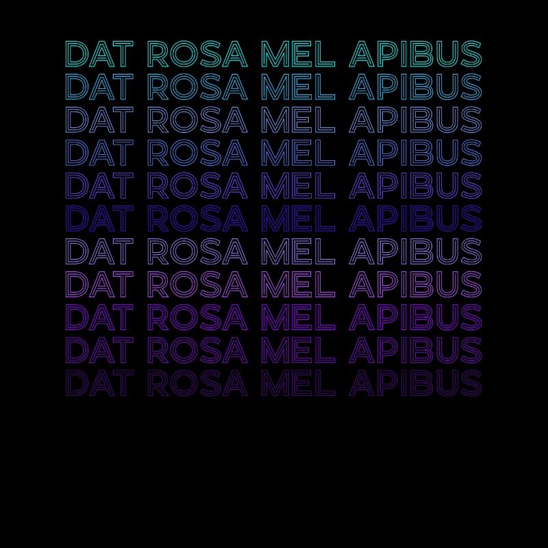 Dat Rosa Mel Apibus Rosenkreuzer-Emblem Retro