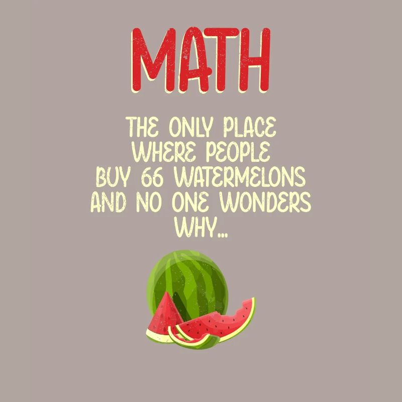 Math et pastèques Mathématiques Calcul Drôle