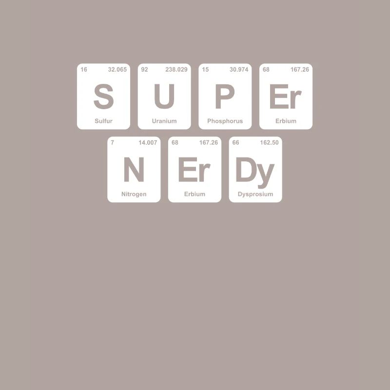 Periodensystem Elemente super nerdy