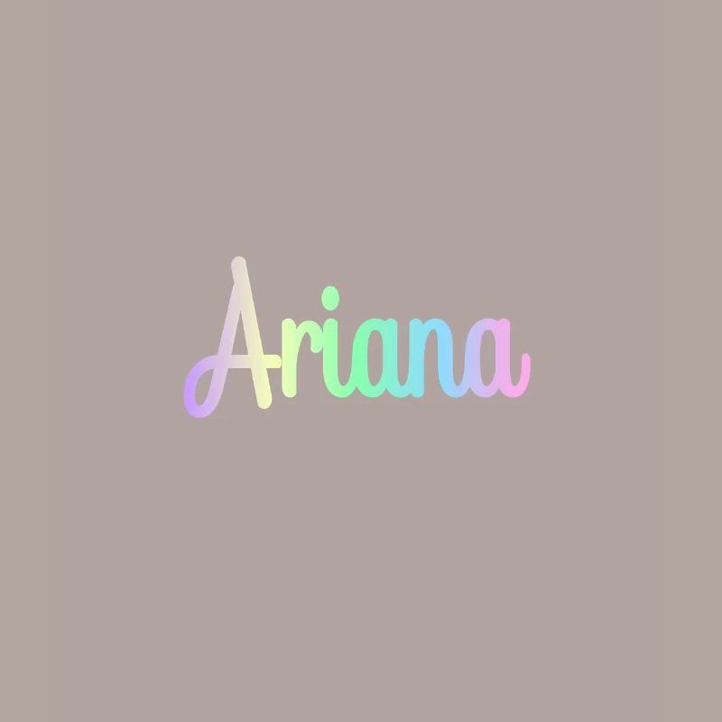 ARIANA Rainbow Minimalist Cursive